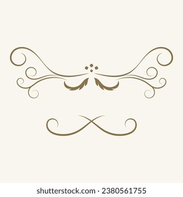 decoration element vintage logo vector icon illustration template design