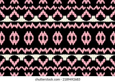 The decoration of ethnic design from diamond shape staked together,form a pattern to be beautiful stripe,Ikat style