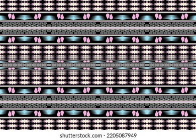 The decoration of ethnic stripe from geometric shape,fashion art design