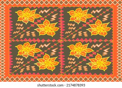 The decoration of ethnic stripe.form a pattern on vintage color,fashion art design