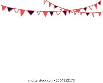 Decoration Flags vector graphics playful, Celebration flag vector