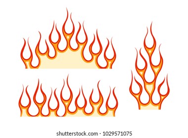 Decoration .flame tongues for higher design.