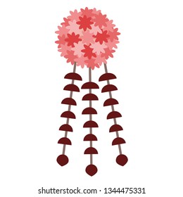 Decoration flat illustration on white