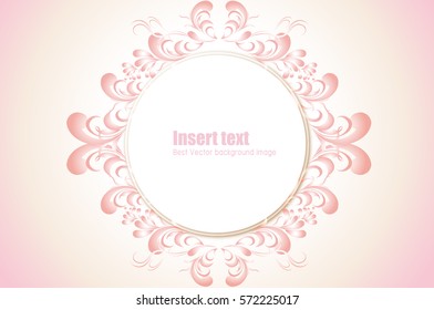 Decoration of flower pattern for brochure, website
