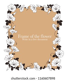 Decoration frame of the flower,