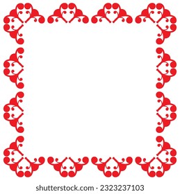 decoration frame vector, isolated on white