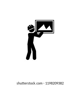 decoration, frame worker icon. Element of construction worker for mobile concept and web apps. Detailed decoration, frame icon can be used for web and mobile