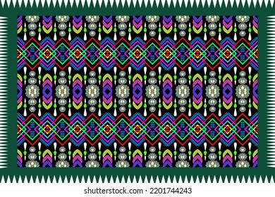 The decoration of geometric line form a pattern to be ethnic classic striped,fashion art design