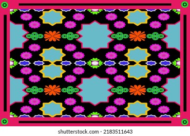 The decoration of geometric shape form a pattern to be beautiful striped,fashion art design