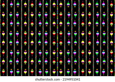 The decoration of geometric shape form a pattern to be beautiful striped,fashion art design.