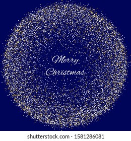 Decoration glitter. Falling vector dust. Glamour diamond confetti. Glow.