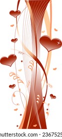Decoration with hearts