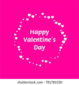 Decoration from Hearts on the Day of Saint Valentine. For this holiday they give gifts and special cards in the form of hearts to beloved and dear people
