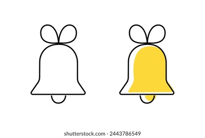 decoration. holiday decoration. holiday. decorations. icons. to receive a gift. holiday. vector. on a white background. icons. black lines.