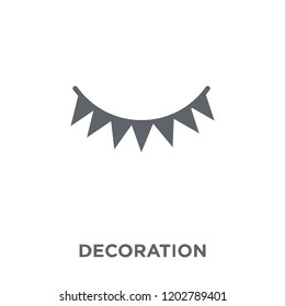 Decoration icon. Decoration design concept from Circus collection. Simple element vector illustration on white background.