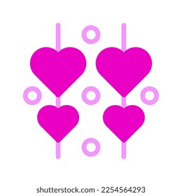 decoration icon duotone pink style valentine illustration vector element and symbol perfect. Icon sign from modern collection for web. Nice design perfect.