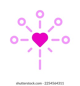decoration icon duotone pink style valentine illustration vector element and symbol perfect. Icon sign from modern collection for web. Nice design perfect.