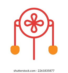 decoration icon duotone red style chinese new year illustration vector perfect. Icon sign from modern collection for web. Nice design perfect.