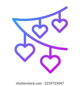 icono de decoración gradiente estilo púrpura ilustración vectorial elemento y símbolo perfecto. Signo de icono de la colección moderna para la web.