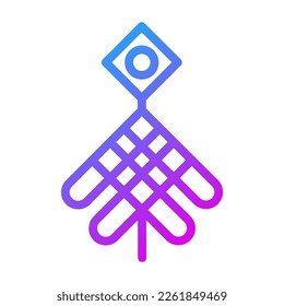 decoration icon gradient purple style chinese new year illustration vector perfect. Icon sign from modern collection for web. Nice design perfect.