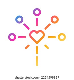 decoration icon gradient style valentine illustration vector element and symbol perfect. Icon sign from modern collection for web. Nice design perfect.