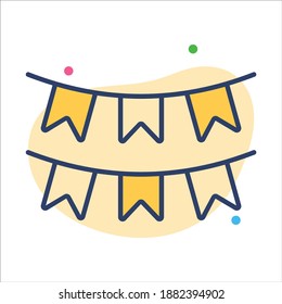 decoration icon, modern style Christmas and New Year line icon, Isolated winter holiday symbols