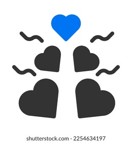decoration icon solid blue grey style valentine illustration vector element and symbol perfect. Icon sign from modern collection for web. Nice design perfect.