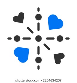 decoration icon solid blue grey style valentine illustration vector element and symbol perfect. Icon sign from modern collection for web. Nice design perfect.