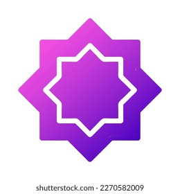 decoration icon solid gradient pink style ramadan illustration vector element and symbol perfect. Icon sign from modern collection for web.