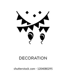 Decoration icon. Decoration symbol design from Circus collection. Simple element vector illustration on white background.