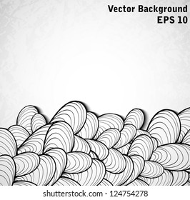 Decoration, invitation card. Template frame design for card.