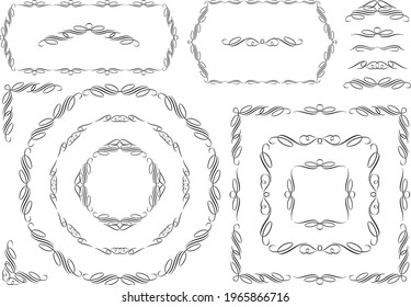 Decoration Kay vector illustration material Collection
