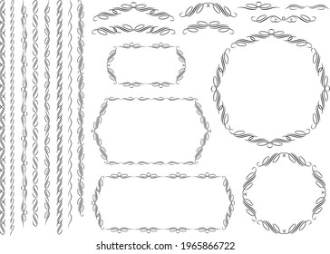 Decoration Kay vector illustration material Collection
