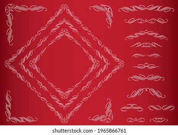 Decoration Kay vector illustration material Collection
