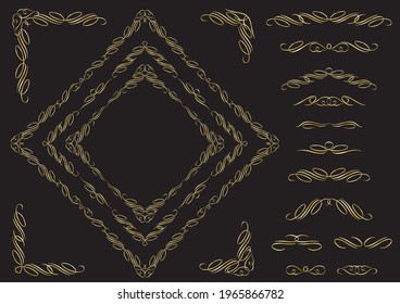 Decoration Kay vector illustration material Collection