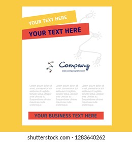 Decoration light Title Page Design for Company profile. Annual report, presentations, leaflet. Brochure Vector Background.