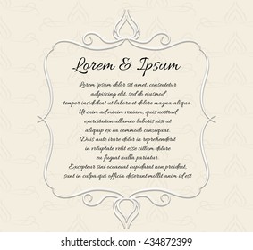 Decoration line drawing design wedding elements vintage dividers. Vector illustration. Can use for birthday card, wedding invitations. 