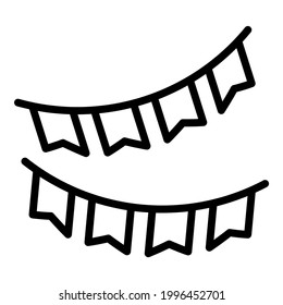  decoration line icon vector design usa independence day icon.