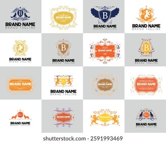 Decoration Logo Design 16 Set: Crafting Elegant, Artistic Logos that Enhance Your Brand’s Visual Identity, Blending Creative Design Elements with Sophisticated Details for a Unique, Memorable Look.