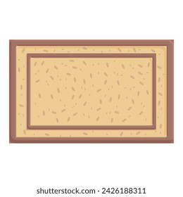 Decoration mat icon cartoon vector. Step front foot. Home shoe clean
