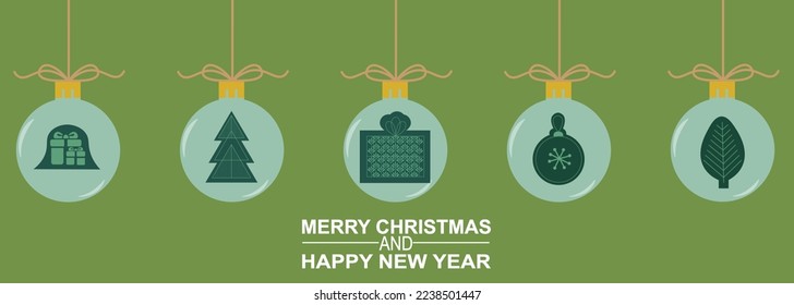 DECORATION MERRY CHRISTMAS AND HAPPY NEW YEAR