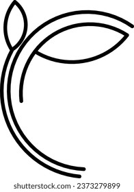 Decoration for minimalist dark ecological logo