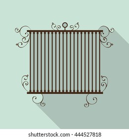 Decoration object concept represented by cute birdcages illustration, flat and colorfull design