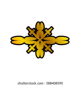 decoration ornament element antique golden vector illustration eps 10