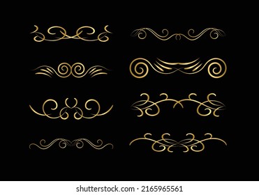 Decoration and ornaments elements Floral ornament