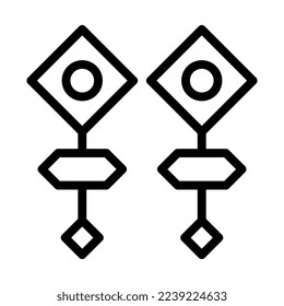 ilustración de esquema de decoración vector y logotipo icono de año nuevo perfecto. Signo de icono de colección moderna para concepto móvil y web.