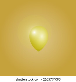 decoration party and birthday gold balloon 