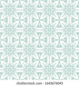 Decoration, Patch Boho Flower Seamless Pattern. Mandala patchwork, oriental design. 