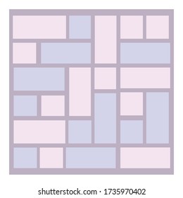 Icono de la decoración. Caricatura del icono del vector de pavimento de decoración para el diseño web aislado en fondo blanco