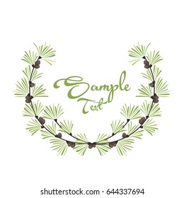 Decoration of pine branches